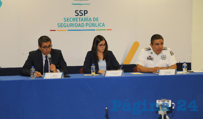 Rueda de prensa de Seguridad Pública (Foto: Eddylberto Luévano Santillán)