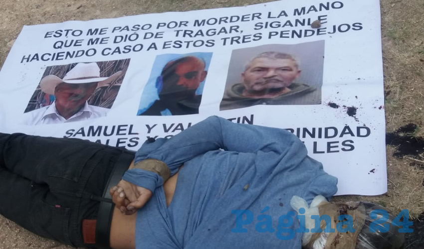 El narcomensaje que dejaron los ejecutores junto al cad&aacute;ver Mart&iacute;n Calvillo, el pasado mi&eacute;rcoles