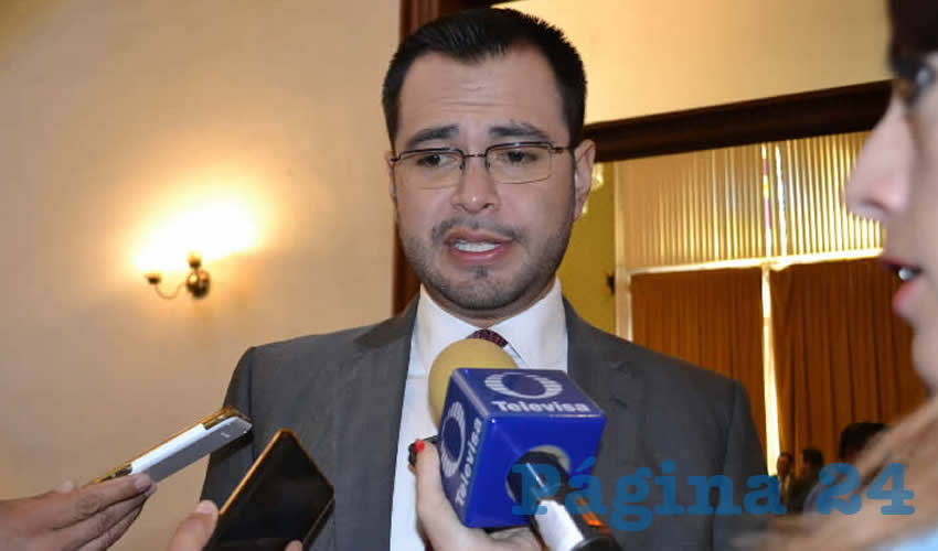 Jehú Eduí Salas Dávila, secretario general de Gobierno (Foto Merari Martínez)