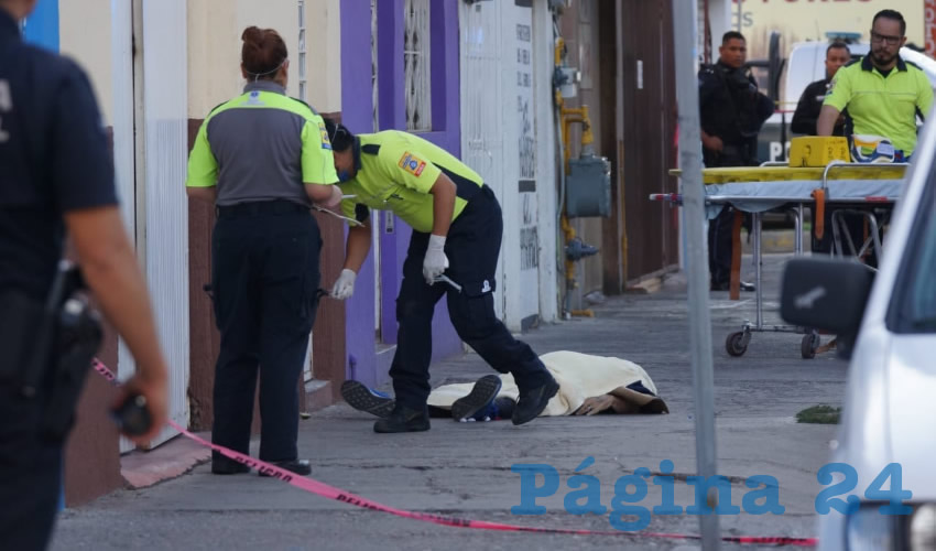 Miguel Jaime quedó muerto sobre la banqueta de avenida Fundición, entre las calles Felipe Ruiz de Chávez y Doctor Alberto del Valle