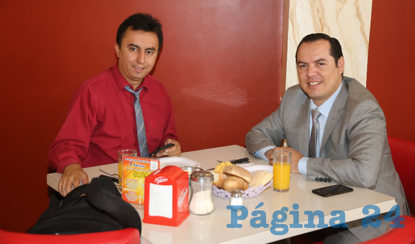 En El Mitla almorzaron Alan Capetillo Salas y Jaime Beltrán Martínez