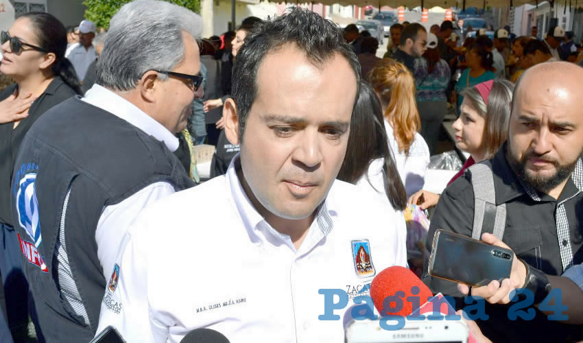 Ulises Mejía Haro, presidente municipal de Zacatecas (Foto Merari Martínez)