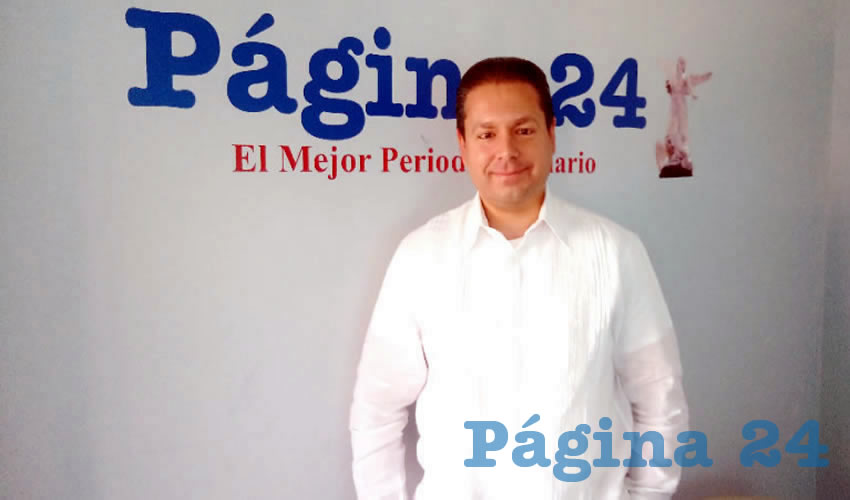 Wolfgang Erhardt Varela, vocero nacional del Buró de Crédito (Foto Merari Martínez Castro)