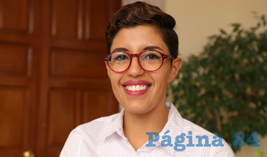 Ang&eacute;lica Contreras, activista de la Comunidad Feminista (Foto: Archivo)