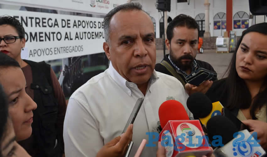 Cliserio del Real Hernández, titular del Servicio Nacional de Empleo (SNE) de Zacatecas (Foto Merari Martínez)