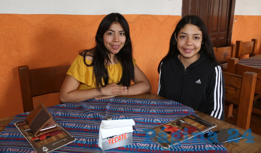 En el restaurante El Farolito compartieron el pan y la sal Xiomara Lara y Azzeneth Lara