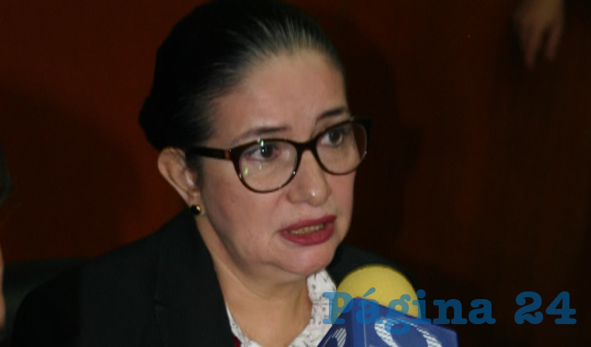 Elizabeth Alcaraz Virgen, diputada presidente de la Comisión de Gobernación en el Congreso local/ Foto: Archivo Página 24