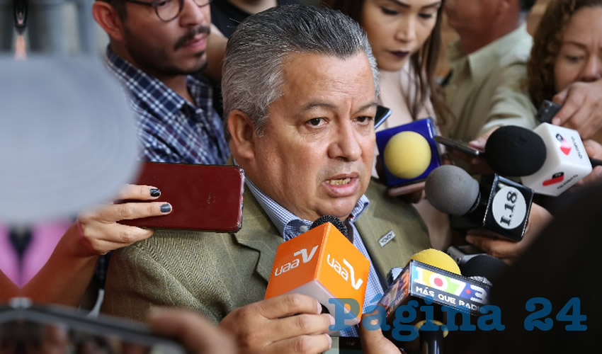 Enrique Mor&aacute;n Faz pide que las cosas se digan de frente y no con emisarios (Foto: Eddylberto Lu&eacute;vano Santill&aacute;n)