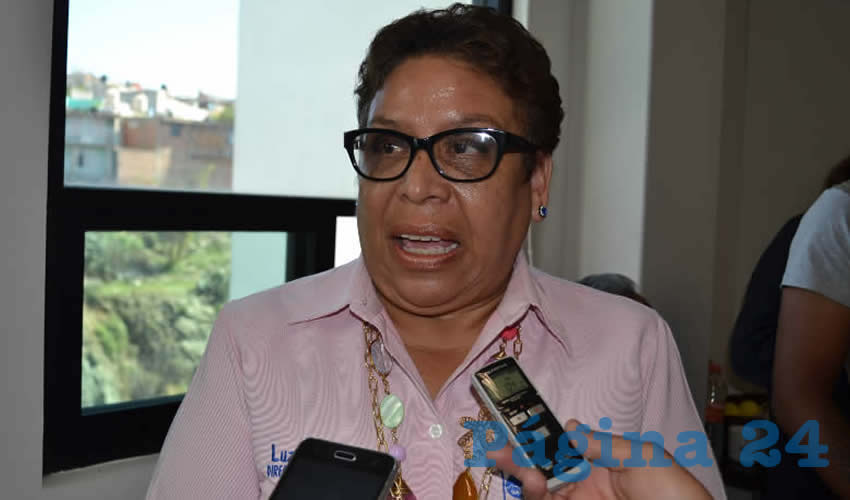 Luz Galván Cervantes, directora del Sistema de Agua Potable, Alcantarillado y Saneamiento de Fresnillo (Siapasf) (Foto Merari Martínez)