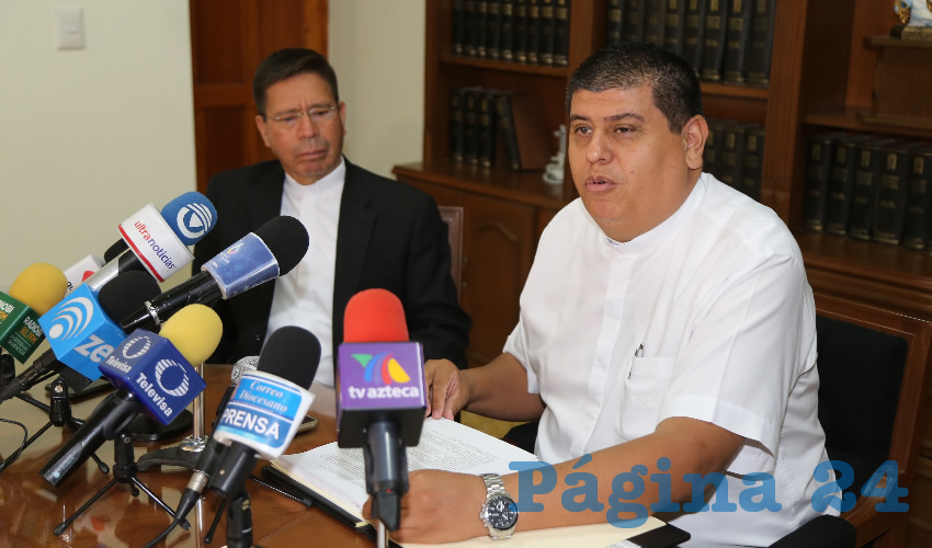 Felipe Guti&eacute;rrez Rosales, vocero de la Di&oacute;cesis de Aguascalientes (Foto: Eddylberto Lu&eacute;vano Santill&aacute;n)