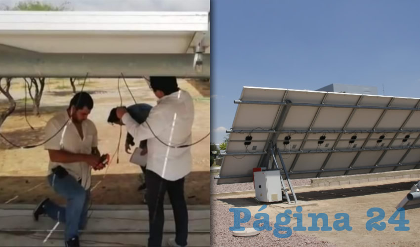 Programaron al seguidor con dos timers que les permite avanzar nueve grados cada 60 minutos para seguir la posición del sol