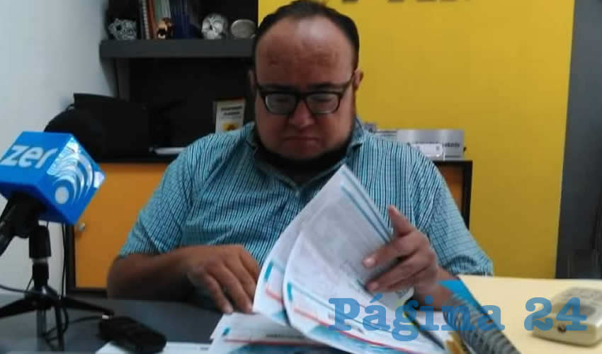 Óscar Salvador Estrada Escobedo, regidor del Ayuntamiento de Aguascalientes (Foto: Eddylberto Luévano Santillán)