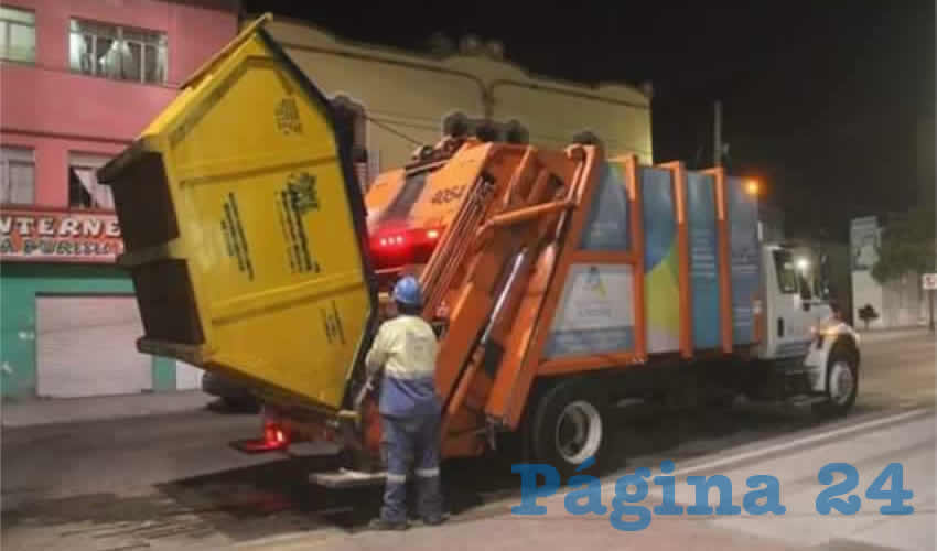 El proyecto de recolección de basura buscará que durante el transcurso de todo el día se esté recolectando