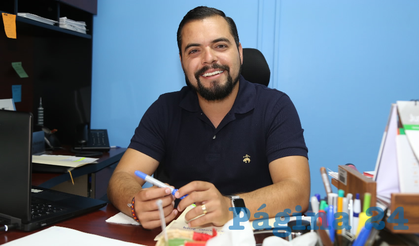 Edson Rubén Camarillo Rodríguez, regidor del Ayuntamiento de Aguascalientes (Foto: Eddylberto Luévano Santillán)
