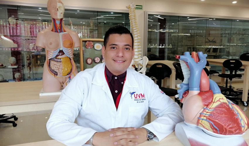 Edgar García Rojas, Profesor de Tiempo Completo de Investigación en la Escuela de Ciencias de la Salud de la Universidad del Valle de México
