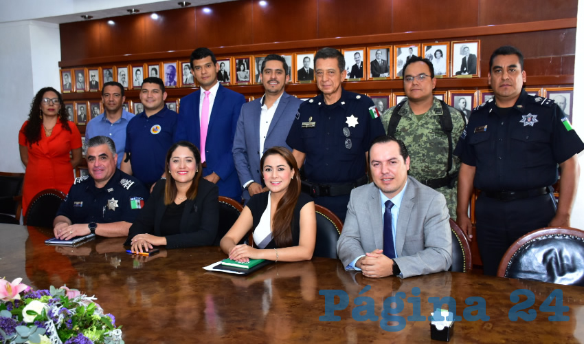 Tere Jim&eacute;nez se reuni&oacute; con autoridades involucradas en la seguridad p&uacute;blica, para reafirmar que este tema es uno de los m&aacute;s importantes de su administraci&oacute;n