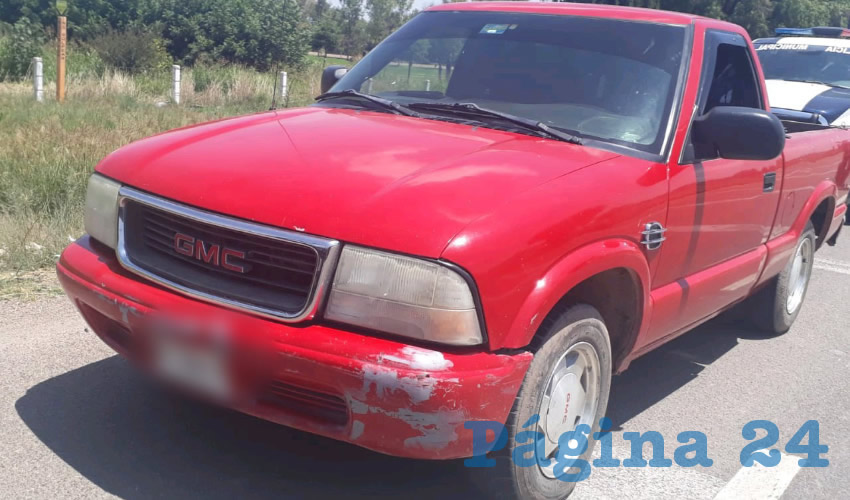 La camioneta que utilizaban los dos maleantes