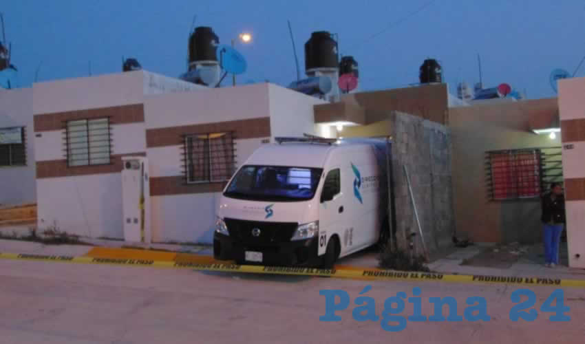 El domicilio donde ocurrió el homicidio, en calle Kioto 242, fraccionamiento Sol Naciente