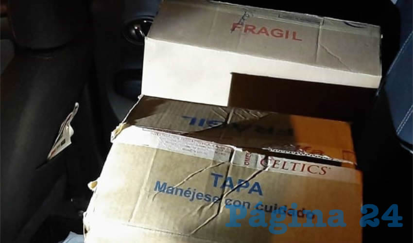La medicina controlada se encontraba en estas dos cajas