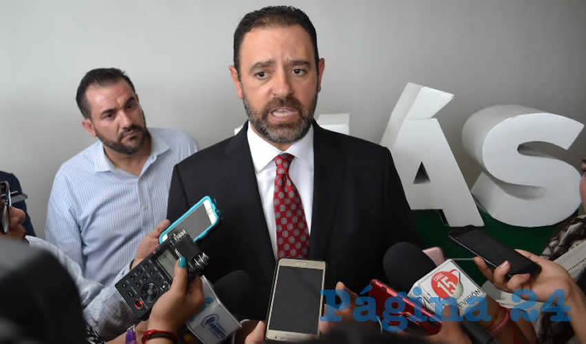 Alejandro Tello Cristerna y Luis Maldonado en entrevista (Foto: Merari Martínez)