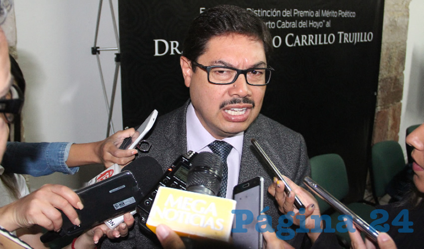 Alfonso Vázquez Sosa, titular del Instituto Zacatecano de Cultura (IZC) Ramón López Velarde (Foto Rocío Castro)