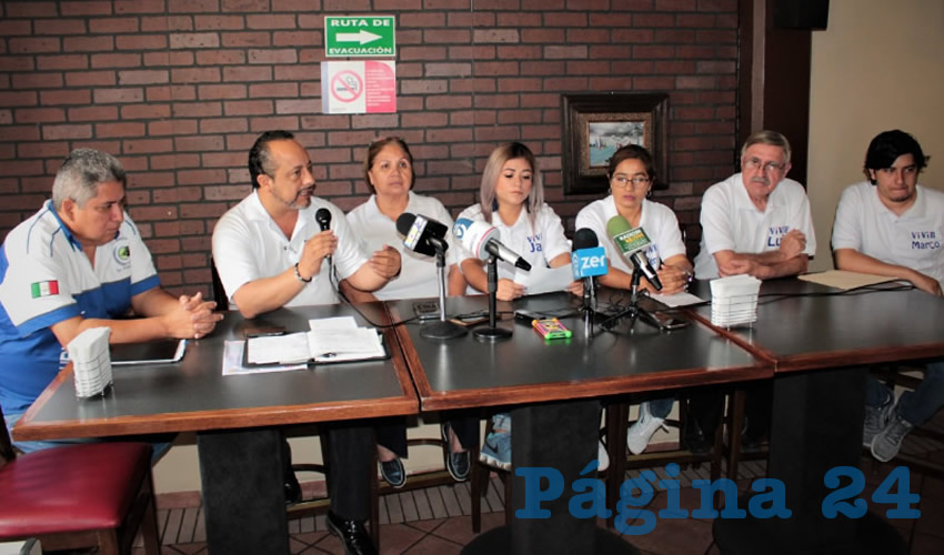 Rueda de prensa de locatarios del mercado Reforma (Foto: Eddylberto Luévano Santillán)