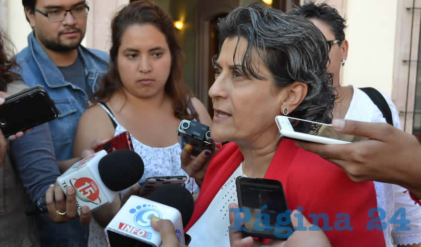Gema Mercado Sánchez, titular de la Secretaría de Educación de Zacatecas (Seduzac). (Foto Merari Martínez)