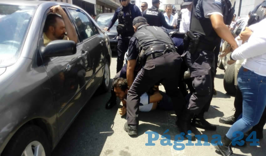 El lío se desató en el cruce de las céntricas calles de Juan de Montoro e Hidalgo