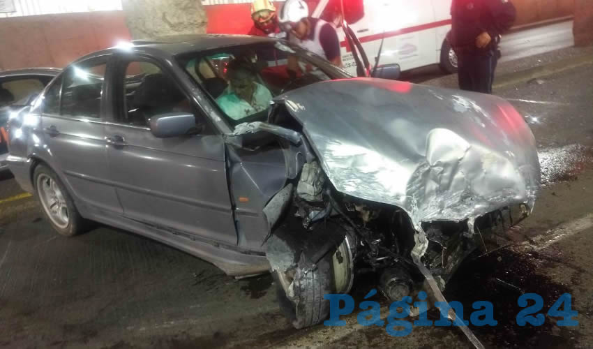 El BMW que conducía Rodolfo “N” “N”, de 54 años de edad