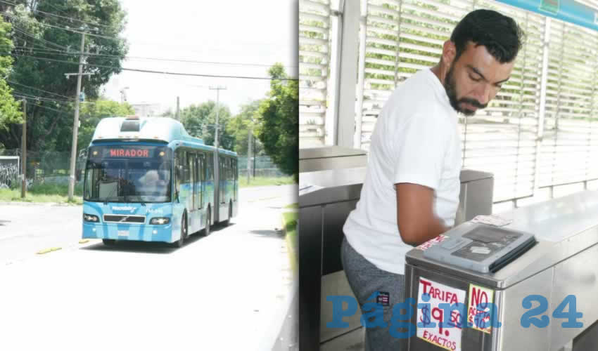 El Macrobús no subió a 9.50 sino a 10 pesos, porque aún no se actualizan las máquinas que cobran por el servicio; en las estaciones hay trabajadores que “invitan” a adquirir la tarjeta de prepago para no tener complicaciones/Fotos: Francisco Tapia