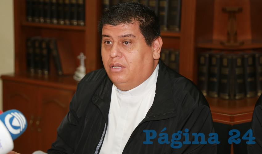 Felipe Gutiérrez Rosales, vocero de la Diócesis de Aguascalientes (Foto: Eddylberto Luévano Santillán)