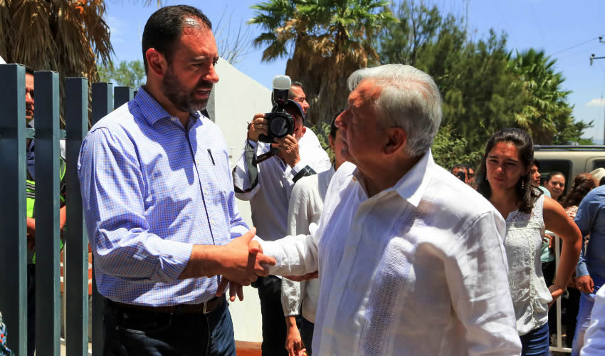 Alejandro Tello Cristerna y Andrés Manuel López Obrador