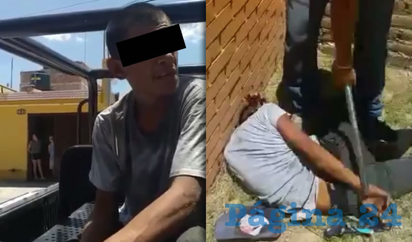 Christian Humberto &ldquo;N&rdquo; &ldquo;N&rdquo; &ldquo;El Jack&rdquo; fue castigado por el due&ntilde;o de un autom&oacute;vil que pretend&iacute;a robar