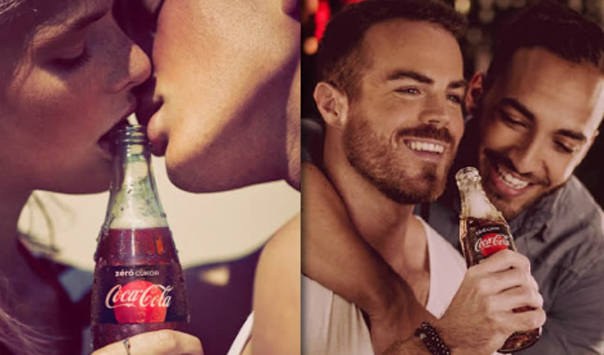 “Si quieres ser gay toma Coca-Cola”, sería el mensaje