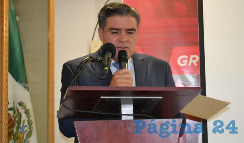 En conferencia de prensa, el titular de la Secretaría de Seguridad Pública (SSP), Ismael Camberos Hernández (Foto: Merari Martínez)