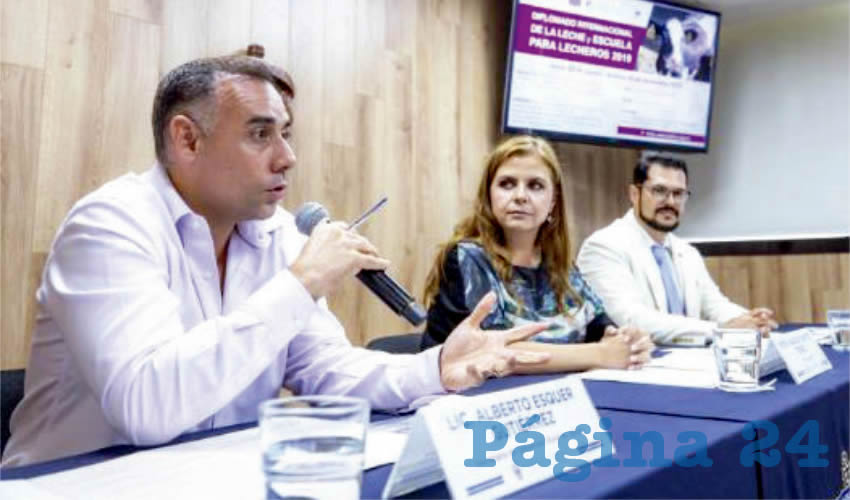 Según Alberto Esquer, secretario de Agricultura de Jalisco, la intención del trabajo entre gobierno, académicos y productores de leche es mejorar no sólo la calidad de la leche, sino también la de hacer más eficiente el modelo de negocio para los mil 600 productores que tiene el estado/Foto: Cortesía