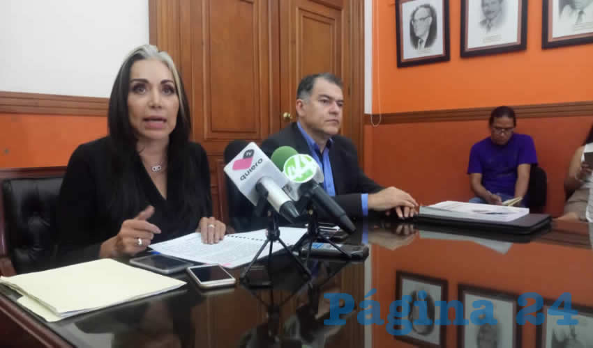 “Se decidió para que fuera través de esta instancia (la AMS) y en un esquema de coordinación de un cambio de nombre, que ellos desarrollen la propuesta del modelo de la policía metropolitana; quiere decir, pues que sólo se hace el cambio de nombre para un organismo que ya tenía presupuesto y escrituras”, además del reglamento, dijo la alcaldesa/Foto: Cortesía