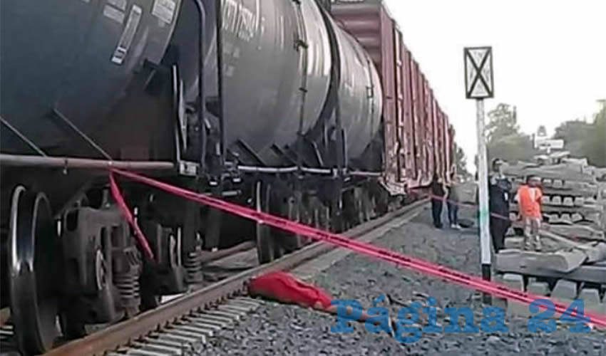 Un sujeto hasta el momento desconocido, se acostó sobre la vía férrea para que el tren lo cercenara del cuello