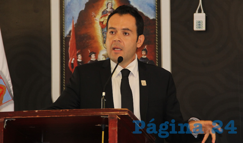 Ulises Mejía Haro, presidente municipal de Zacatecas (Foto: Rocío Castro Alvarado)