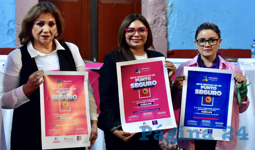 En los puntos seguros, el encargado del establecimiento, previamente capacitado por el IMMA, brindará el auxilio necesario, dando aviso a Seguridad Pública Municipal