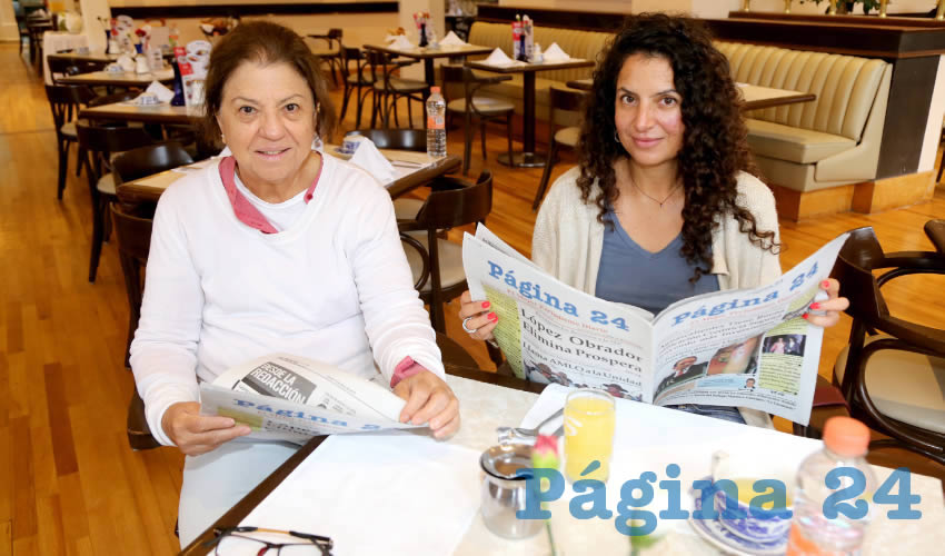 En Sanborns Francia compartieron el pan y la sal Milagros Viveros y Cynthia Viveros