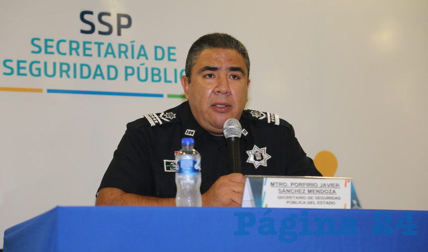 Porfirio Sánchez asegura que ellos detienen a integrantes de todos los grupos delictivos (Foto: Eddylberto Luévano Santillán)