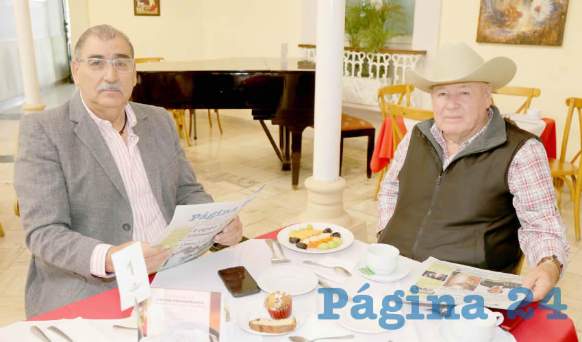 En el restaurante del Gran Hotel Alameda compartieron el pan y la sal Demetrio González Mendoza y Miguel Rentería Camilo