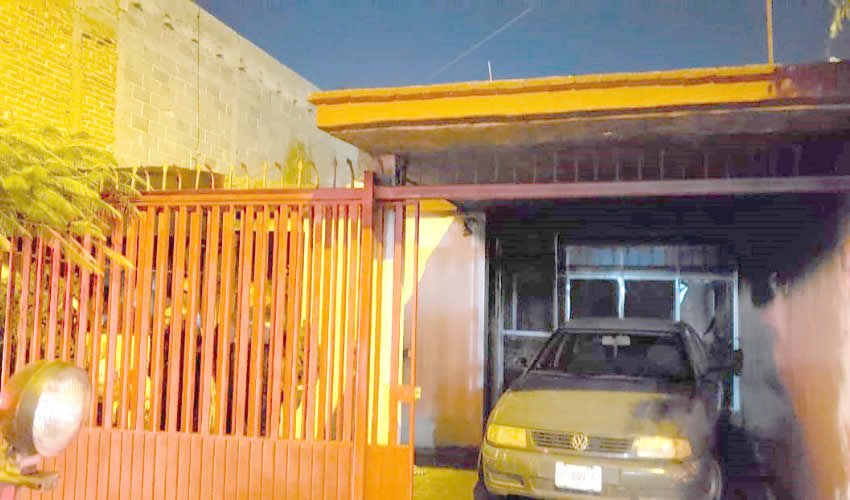 El lugar del siniestro, situado en calle Luis Hidalgo Monroy 204, en el fraccionamiento Bulevares