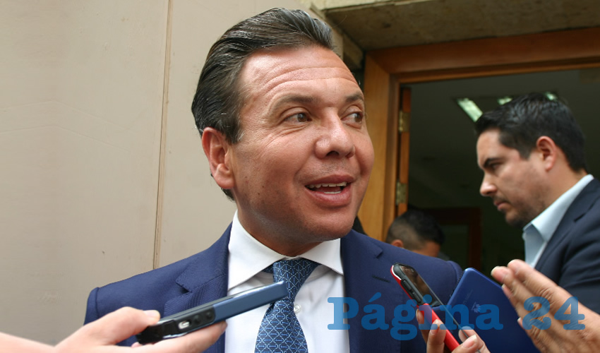 Al cuestionar a Pablo Lemus en torno a por qué no tomaba él la iniciativa para emitir la declaratoria municipal de zona protegida en El Bajío, el alcalde guardó silencio/Foto: Archivo Página 24
