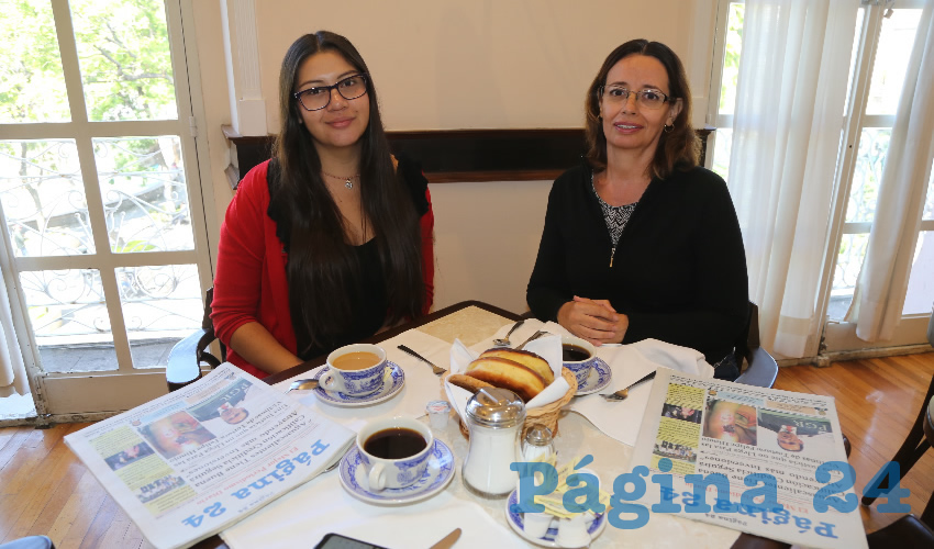 En Sanborns Francia compartieron el pan y la sal Brenda Solís Acevedo y Mónica Chávez Limón