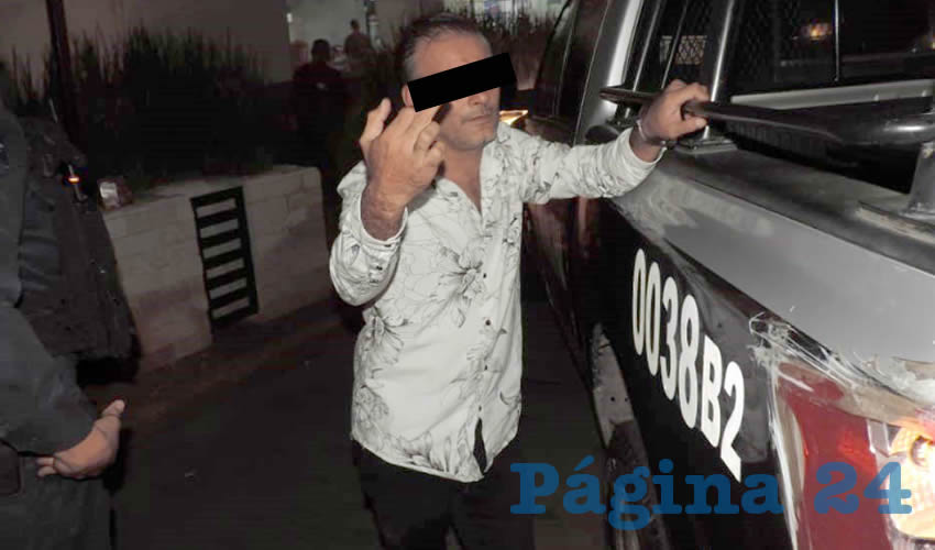 El peligroso ebrio Roberto Ramón “N” “N”, de 37 años de edad