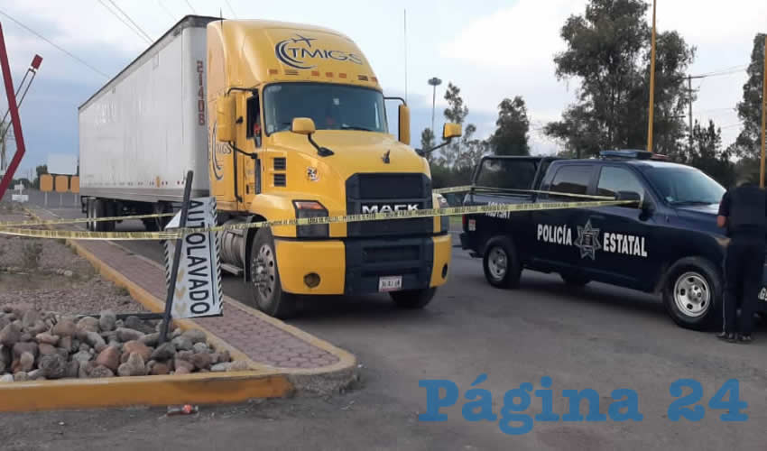 En la cabina de este tractocami&oacute;n falleci&oacute; Abel &ldquo;N&rdquo; &ldquo;N&rdquo;, de 59 a&ntilde;os