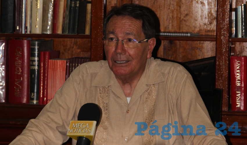Sigifredo Noriega Barceló Foto Rocío Castro, obispo de la Diócesis de Zacatecas
