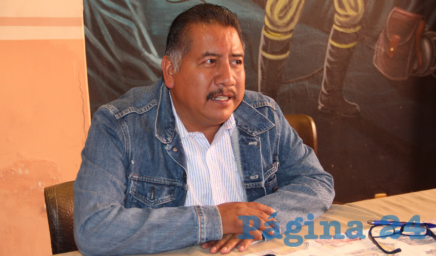 Felipe Pinedo Hernández, integrante del Frente Popular de Lucha de Zacatecas (Foto: Rocío Castro Alvarado)